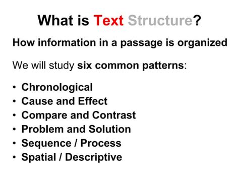 Text Structure Powerpointppt