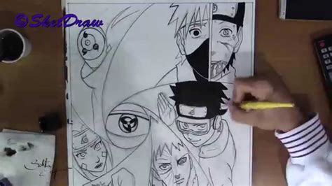 Speed Drawing Obito Naruto Youtube