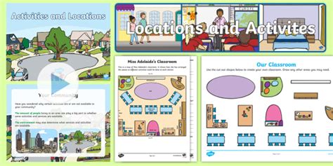 Locations And Activities Our School Lesson Pack