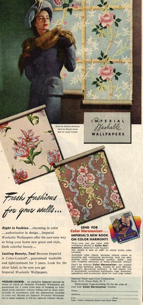 1946 Ad For Imperial Wallpaper Vintage Ads Vintage Advertisements