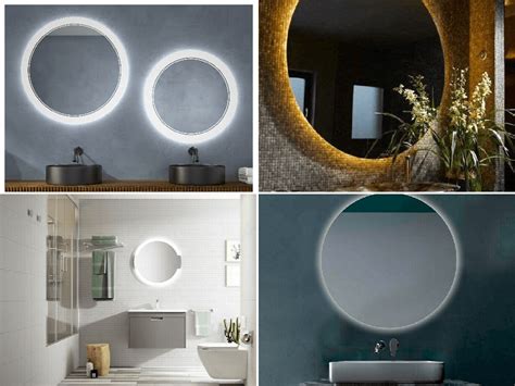 Fotos De Espejos Para Baños Modernos Con Luz Y Redondos Katelovesme