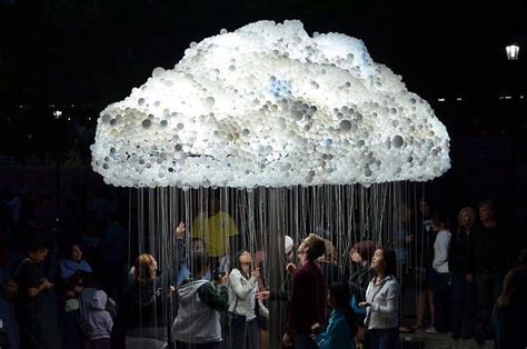 Cloud By Caitlind R C Brown Created Out Of Light Bulbs The Interactive Installation