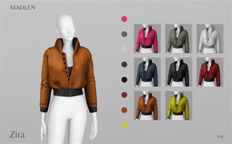 Madlen Zira Jacket By Madlen The Sims 4 Download Simsdomination
