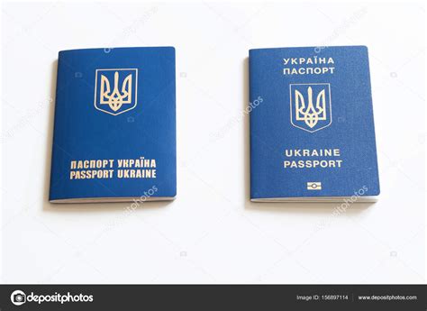 Ukrai Ski Mi Dzynarodowy Paszport Biometryczny Na Neutralnym Tle