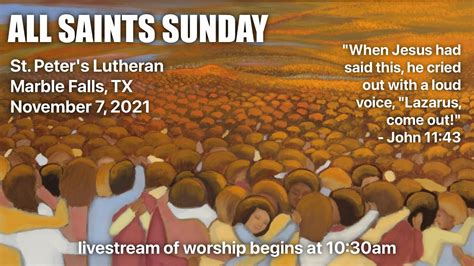 St Peters Lutheran Worship November 7 2021 1030am Youtube