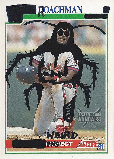 Roachman Baseball Card Vandals