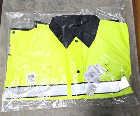 Spiewak S308vr Vizguard Short Reversible Heaty Duty Rain Jacket 2xl 31
