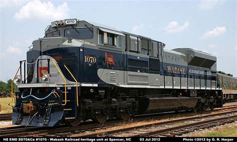 Ns Emd Sd70ace 1070 Wabash Railroad Heritage Unit Photo Page