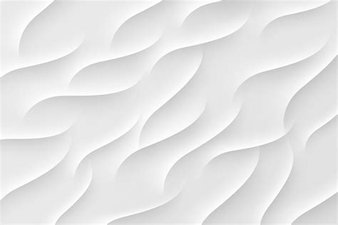 Abstract 3d Waves Ripples Pattern On White Background Gray Curve Wave