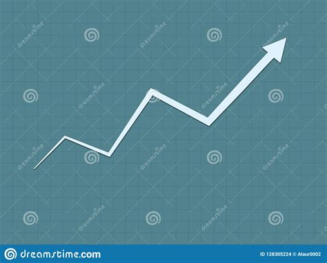 A Cool And Simple Blue Upward Trend Growth For Success Graph For