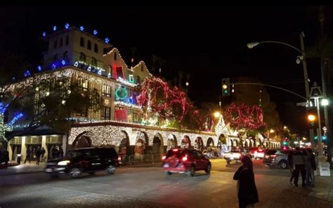 Downtown Riverside In Southern California Is Bright With Holiday Lights
