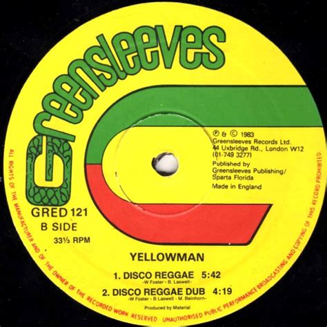 retro dance club classics yellowman strong me strong disco reggae