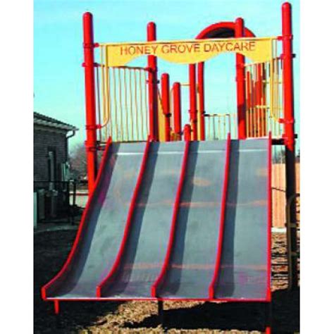 Ds4 412c Straight Slide For 6 Foot Deck Height Stainless Steel