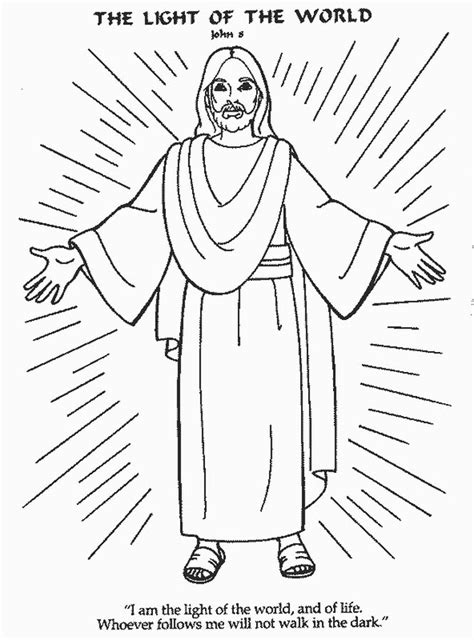 Free Jesus Is The Light Coloring Page Download Free Jesus Is The Light