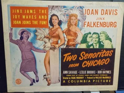 Title Card 1943 Two Senoritas From Chicago Jinx Falkenburg Joan Davis Ann Savage Ebay