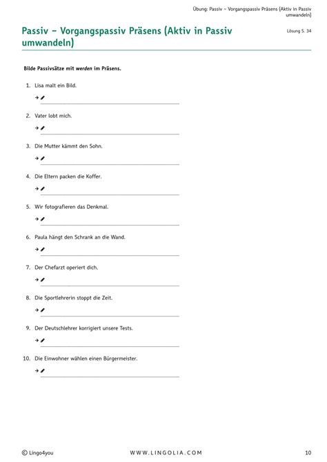 Ii der gebrauch der modalverben 129. Passiv - Verben Deutsch, Satzbau Deutsch - Lingolia Shop