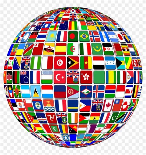 Globe Flags Flags World Map Hd Png Download 2246x2273159353