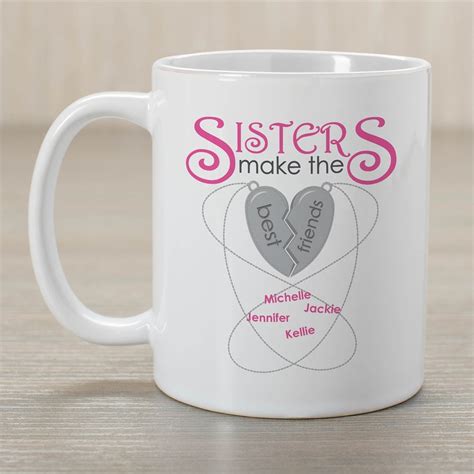Personalized Sisters Make The Best Friends Mug Tsforyounow