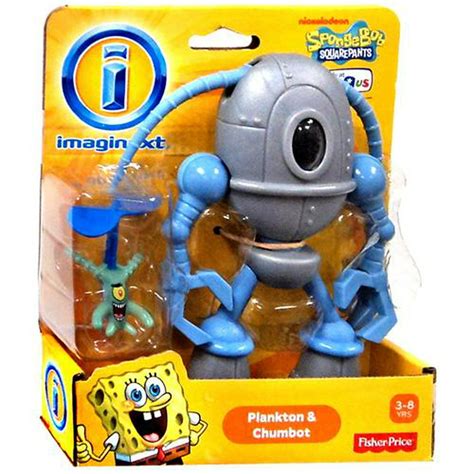 Spongebob Squarepants Imaginext Plankton And Chumbot Mini Figure 2 Pack