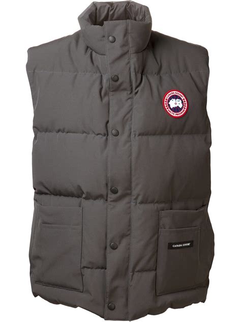 canada goose goose freestyle gilet in grey grey for men lyst