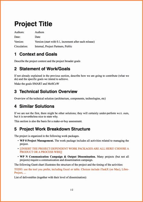 sample project proposal template lovely  software project proposal