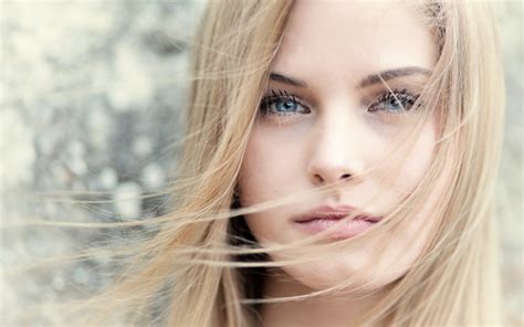 Fond d écran visage femmes maquette blond cheveux longs yeux