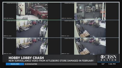 New Surveillance Video Shows Car Crashing Into Driving In Attleboro Hobby Lobby Youtube