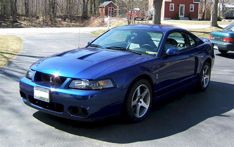 Sonic Blue 2003 Ford Mustang Svt Cobra Coupe