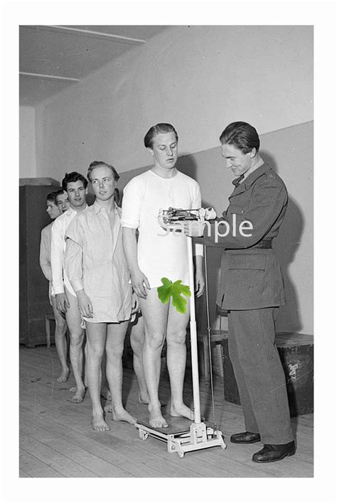 Vintage 1940 S Photo Reprint Nude Soldiers Get Weighed In Etsy New Zealand