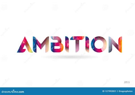 Ambition Written On A White Piece Of Paper Royalty Free Cartoon