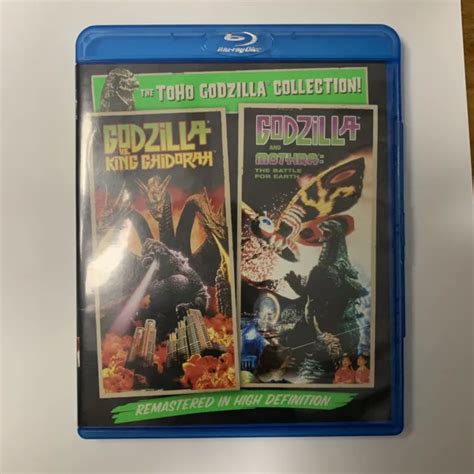 Toho Godzilla Collection Vs King Ghidorah Vs Mothra Blu Ray Dvd Used
