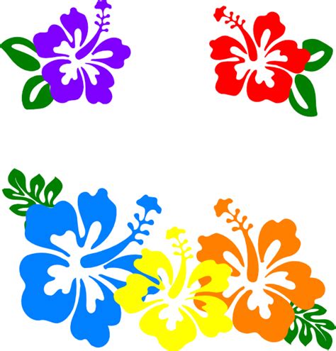 Hawaiian20flower20clip20art20borders Hibiscus Clip Art Flower