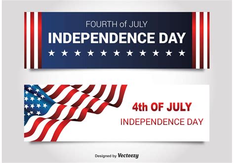 Independence Day Banners 87916 Vector Art At Vecteezy