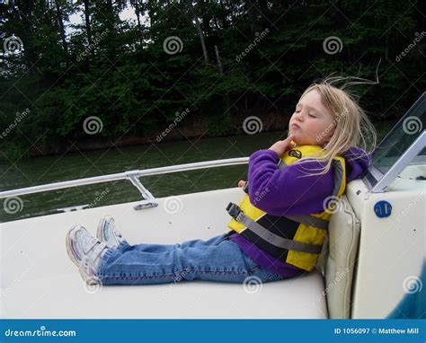 Little Girl Boat Ride Royalty Free Stock Photography Image 1056097
