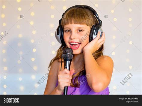 Girl Singing On Image And Photo Free Trial Bigstock