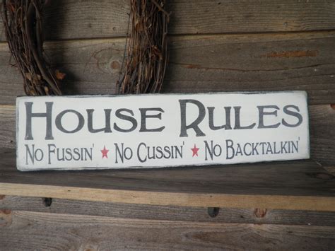 Sign up to receive our emails and get a $5 credit.* country home decor wood signs family rules home decor