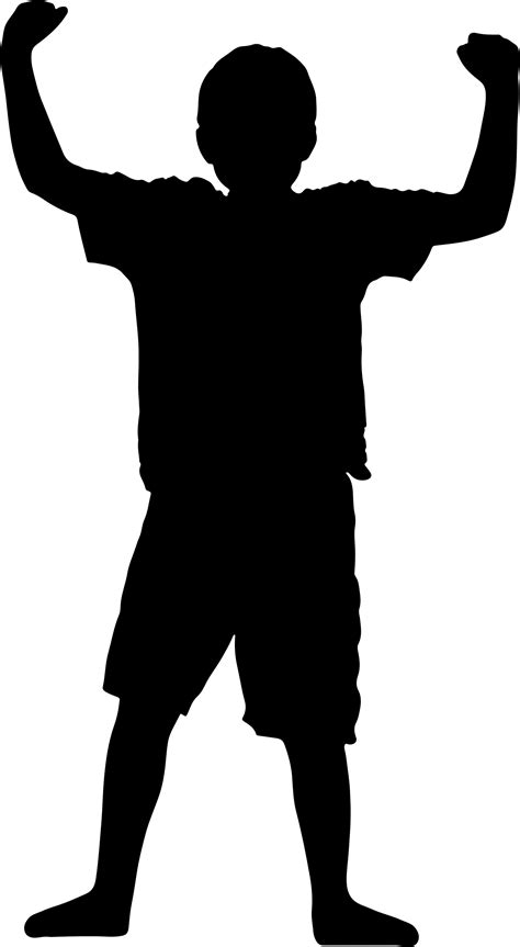 Kid Clipart Silhouette Kid Silhouette Transparent Free For Download On
