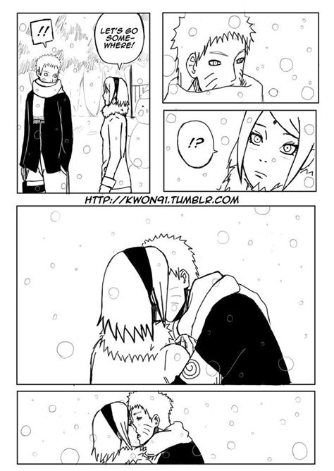 Narusaku Kiss In The Snow By Narusasusaku91 On Deviantart Anime