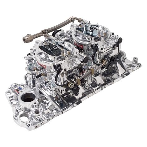 Edelbrock RPM Dual Quad Satin Intake Manifold And Carburetor Kit