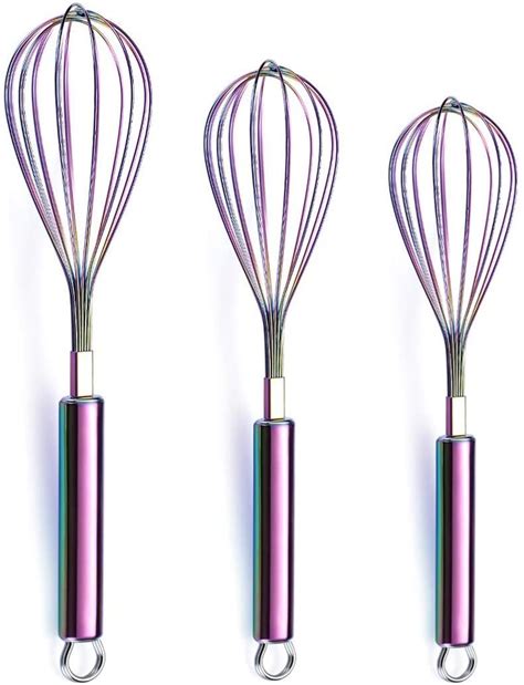 Us 2099 3 Pack Stainless Steel Whisks 8 10 12 Inches Wire Whisk