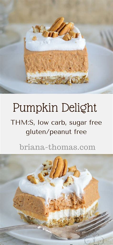 It's a creamy, delicious holiday dessert win! Pumpkin Delight | Recipe | Sugar free desserts, Pumpkin ...