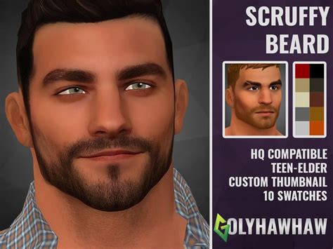Pin By Sims 4 Cc On Hair Scruffy Beard Sims Hair Sims 4 Hair Male