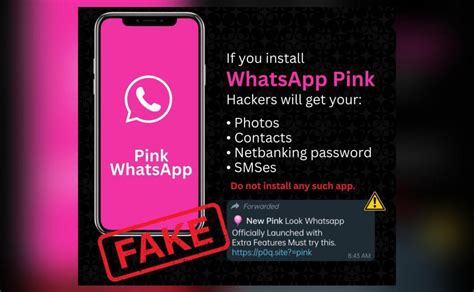 What Is The Pink Whatsapp Scam That Authorities Have Warned People About