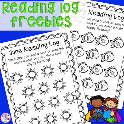 Kids can color one of the 14 objects for each book that they read.the time reading logs are a great way to encourage reading at home! Reading Logs
