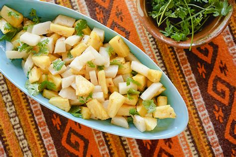 Salade de jicama et ananas Recette Épices de cru