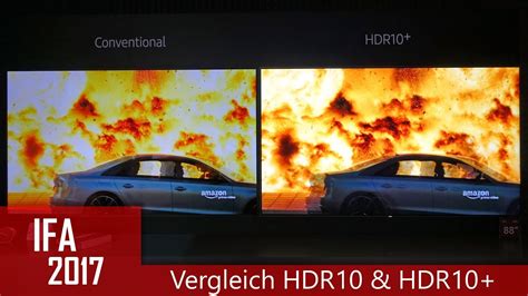 Vergleich Von Hdr10 Und Hdr10 Am Stand Von Samsung Ifa 2017 Youtube