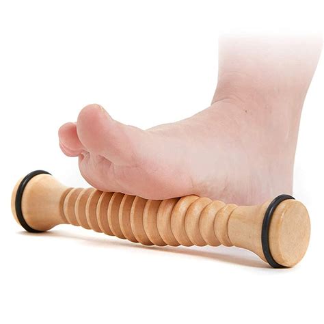 buy wooden foot roller foot massager roller acupressure foot for relieving ar fasciitis foot