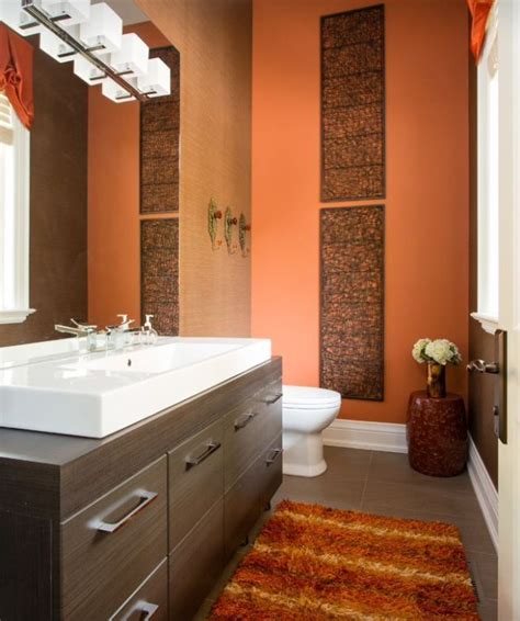 1000 Ideas About Burnt Orange Bathrooms On Pinterest Orange Small Bathroom Paint