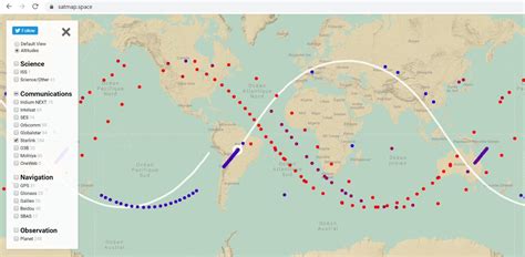 Starlink Satellite Internet Map