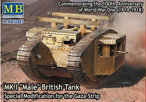 Master Box Ltd Mb72003 British Ww1 Malefemale Tank Mk1 Gaza Strip
